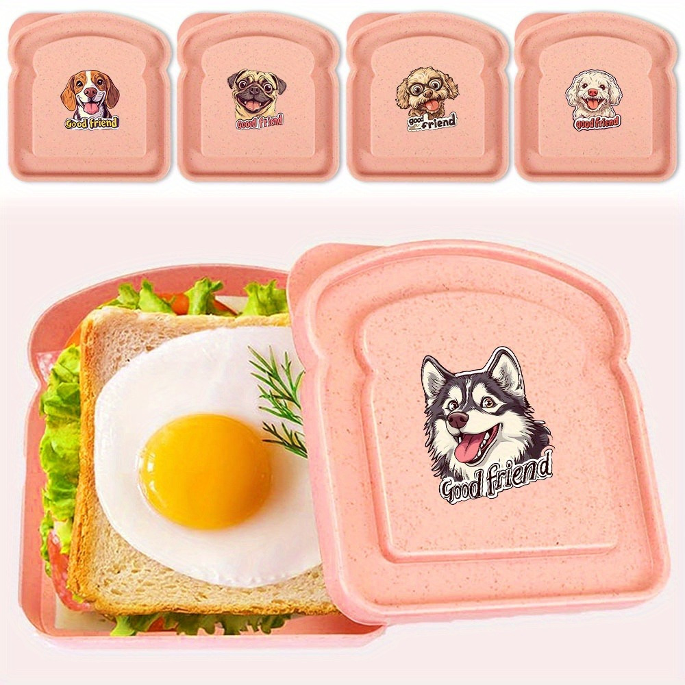 Bento Box - Ruime, broodvormige voedselbewaarbox, draagbare sandwich- en