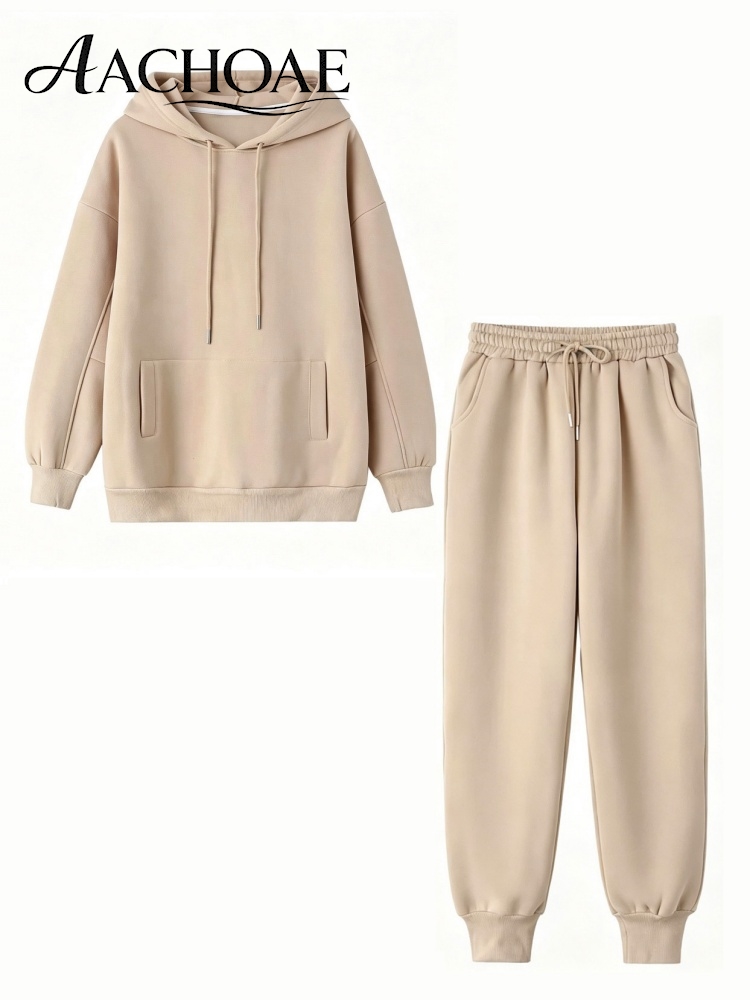 Matcha - AACHOAE Dames trainingspak met capuchon en