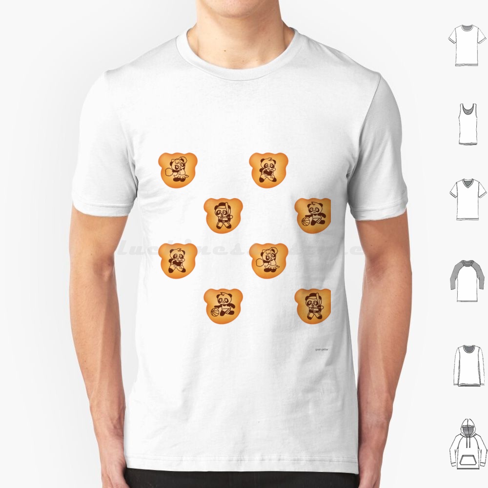 Japanese Snacks - Hallo Panda Biscuits T-shirt 6xl Katoen