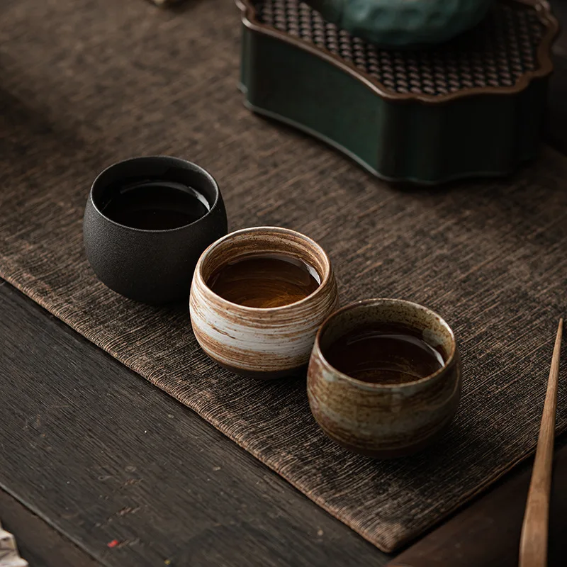 Japanese Pottery - 1PC Japanse stijl handgemaakte steengoed theekopje