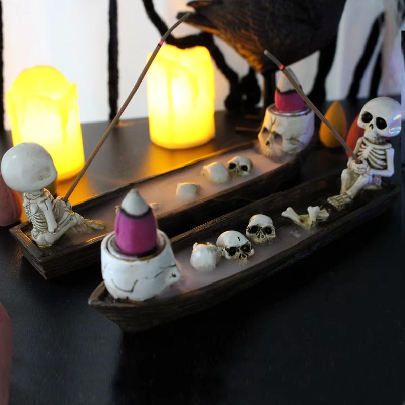 Schedelboot wierookhouder, uni - Incense Holder recensie en prijs