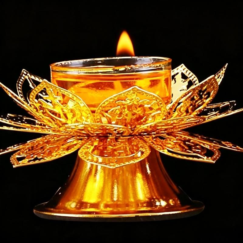 Theelichthouder Goud Lotus Des - Incense Holder recensie en prijs
